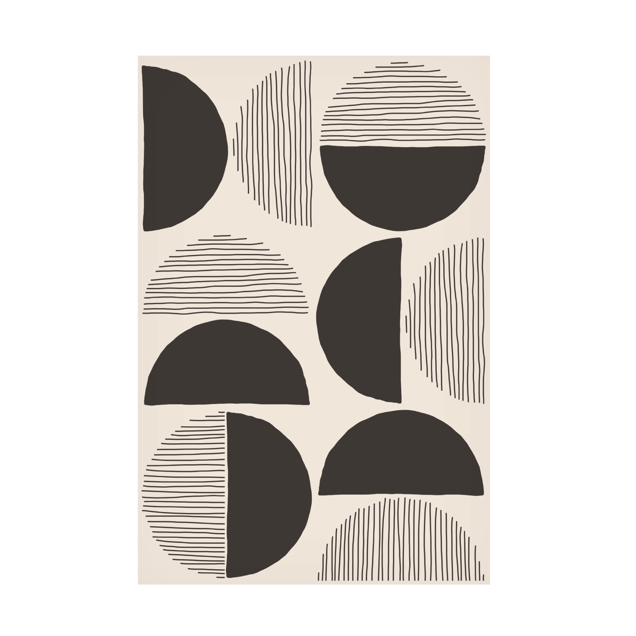 Trademark Fine Art jay stanley Circles and Lines 3 Canvas Wall Art