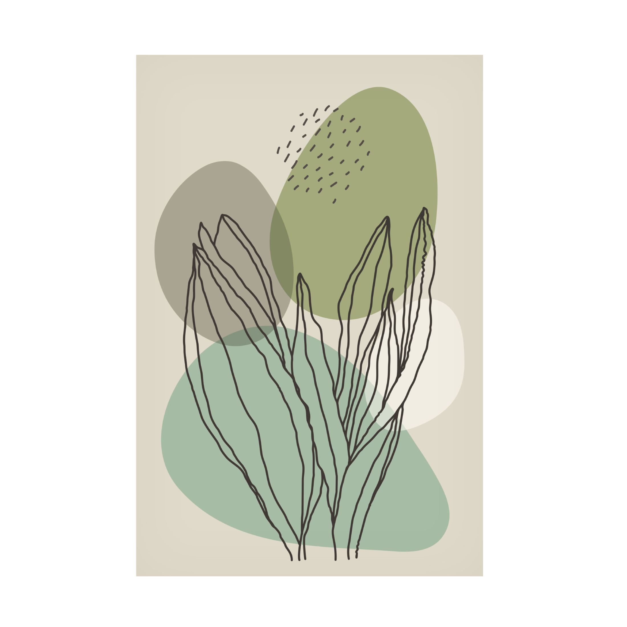 Trademark Fine Art jay stanley Color Abstract Plants 1 Canvas Wall Art