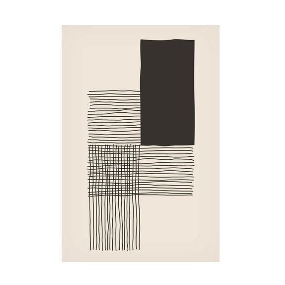 Trademark Fine Art jay stanley Dark Minimalism Series 4 Canvas Wall Art