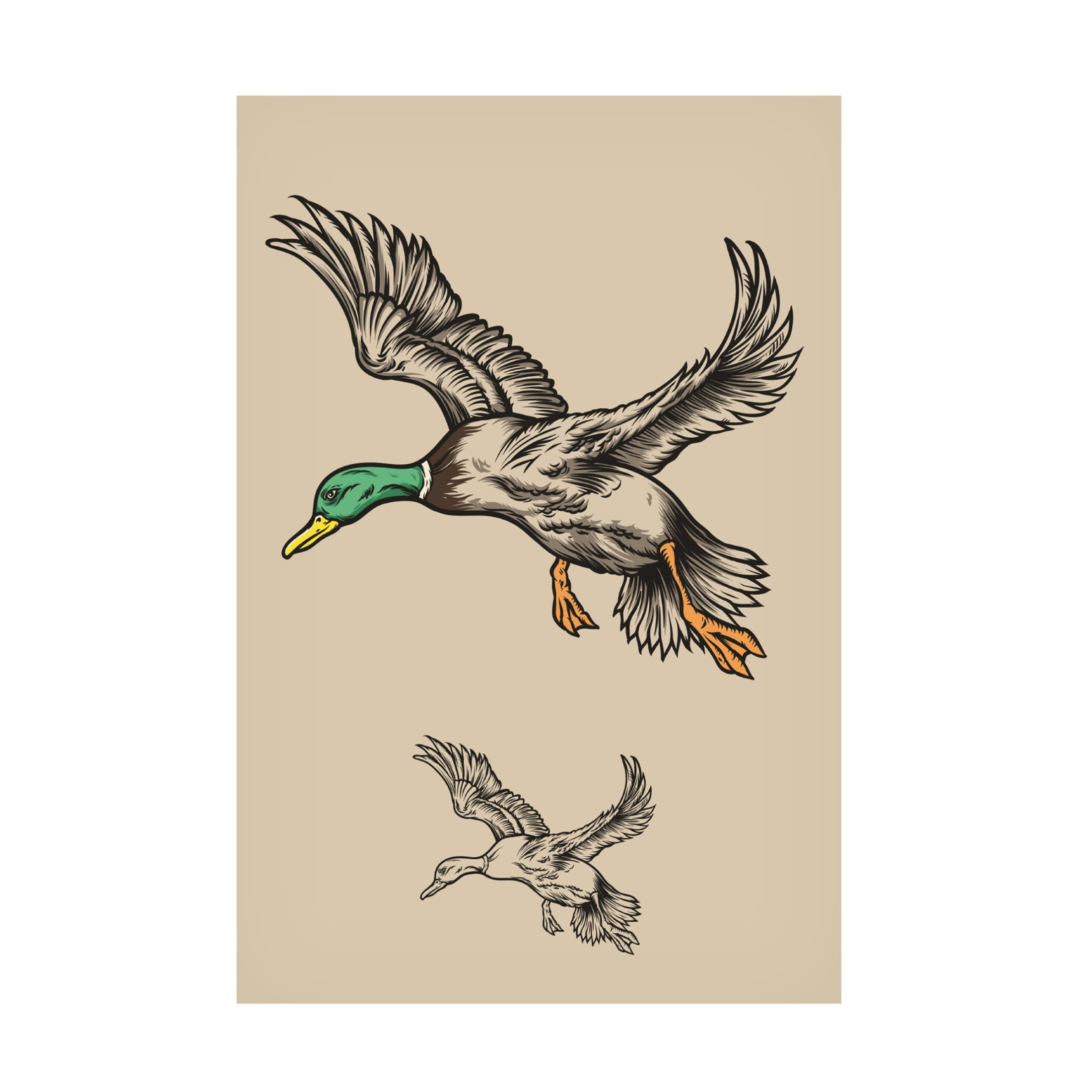 Trademark Fine Art jay stanley Flying Ducks Canvas Wall Art