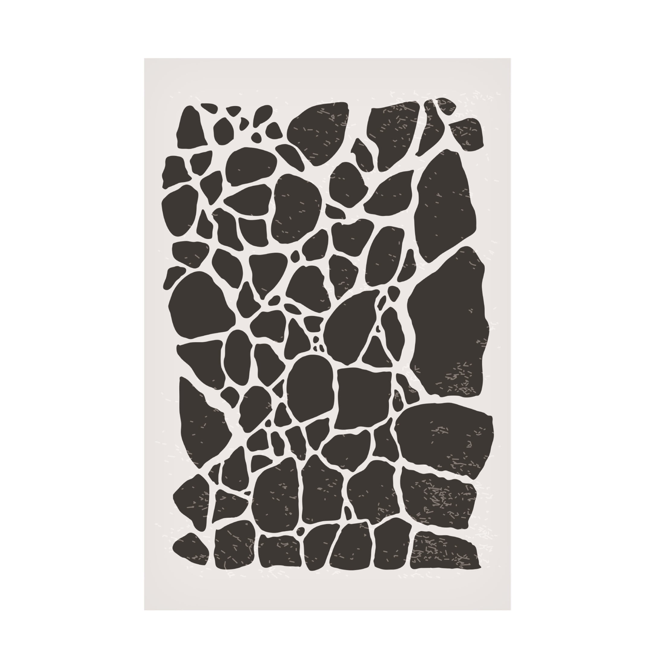 Trademark Fine Art jay stanley  Geometric Rocky Pattern Canvas Wall Art
