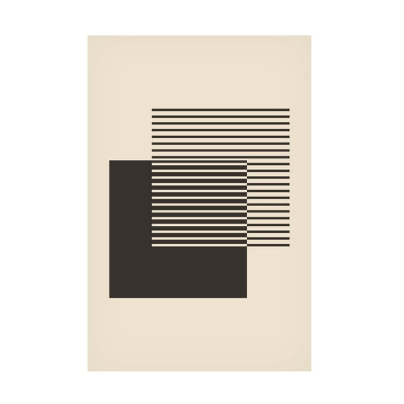 Trademark Fine Art jay stanley Geometric Squares 2 Canvas Wall Art