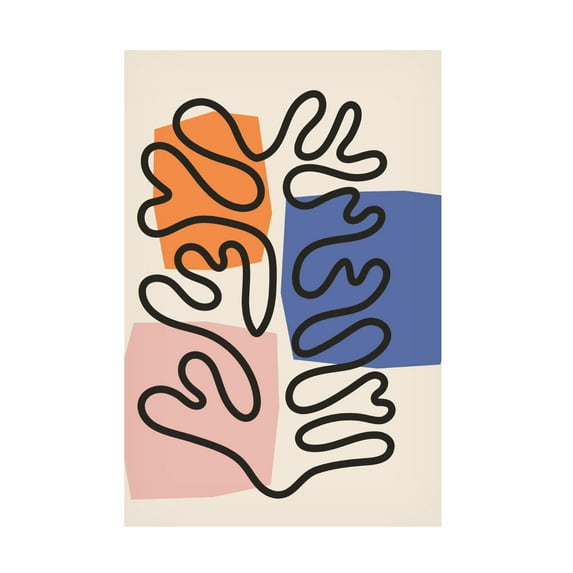 Trademark Fine Art jay stanley Henri Matisseas Fabulous Algae 3 Canvas Wall Art