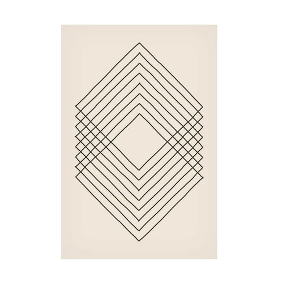 Trademark Fine Art jay stanley Imperfect Lines 3 Canvas Wall Art