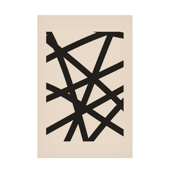 Trademark Fine Art jay stanley Minimal Black Expression 2 Canvas Wall Art