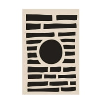 Trademark Fine Art jay stanley Minimal Black Expression 3 Canvas Wall Art