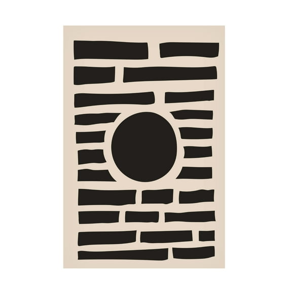 Trademark Fine Art jay stanley Minimal Black Expression 3 Canvas Wall Art