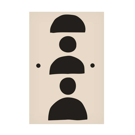 Trademark Fine Art jay stanley Minimal Black Expression 4 Canvas Wall Art