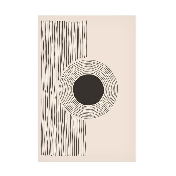 Trademark Fine Art jay stanley Minimal Circle Canvas Wall Art
