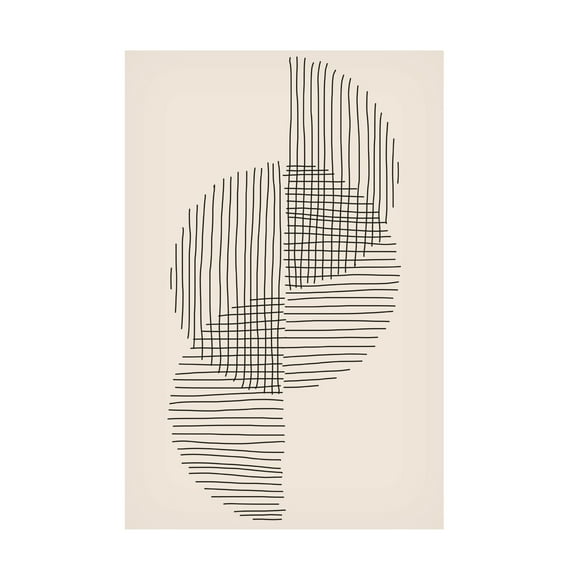 Trademark Fine Art jay stanley  Minimal Circle Series 1 Canvas Wall Art