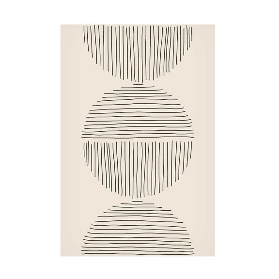 Trademark Fine Art jay stanley  Minimal Circle Series 2 Canvas Wall Art