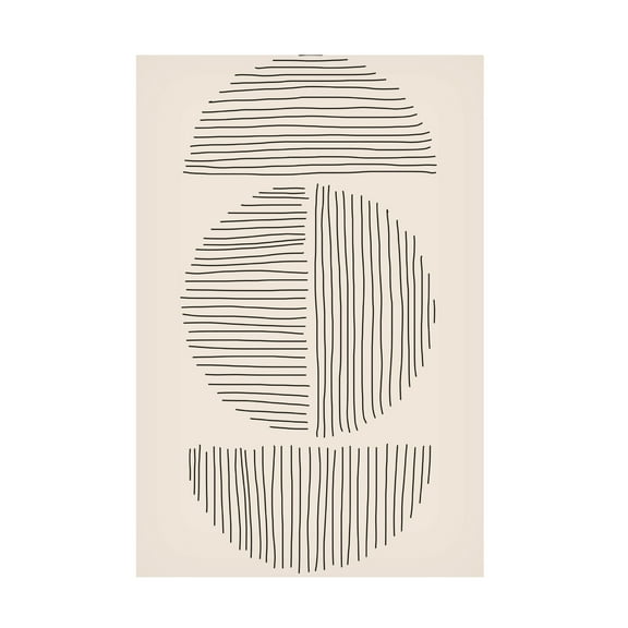 Trademark Fine Art jay stanley Minimal Circle Series 4 Canvas Wall Art