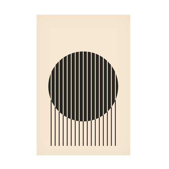 Trademark Fine Art jay stanley  Minimal Circle Vibes 1 Canvas Wall Art