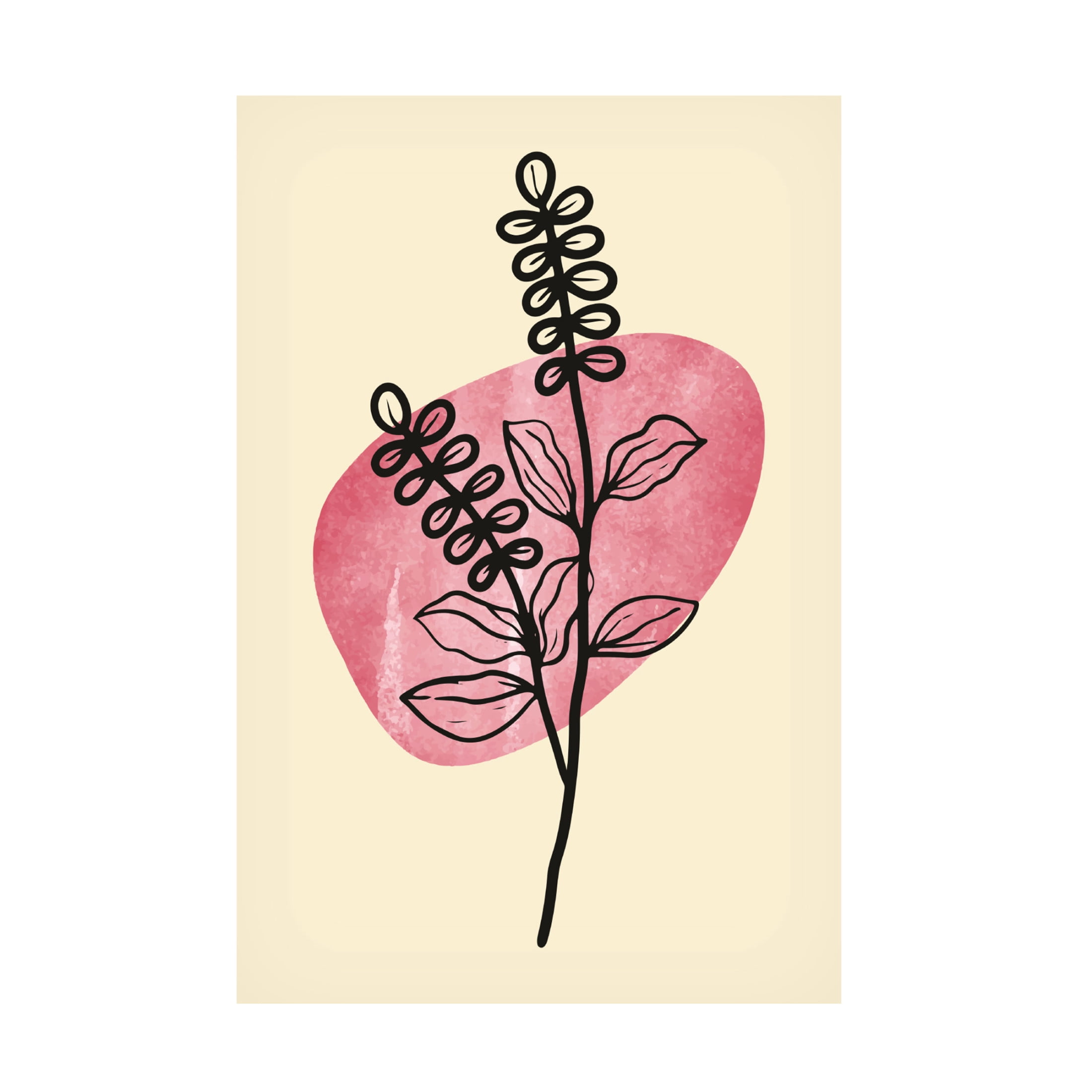 Trademark Fine Art jay stanley  Minimal Flower Expression 2 Canvas Wall Art