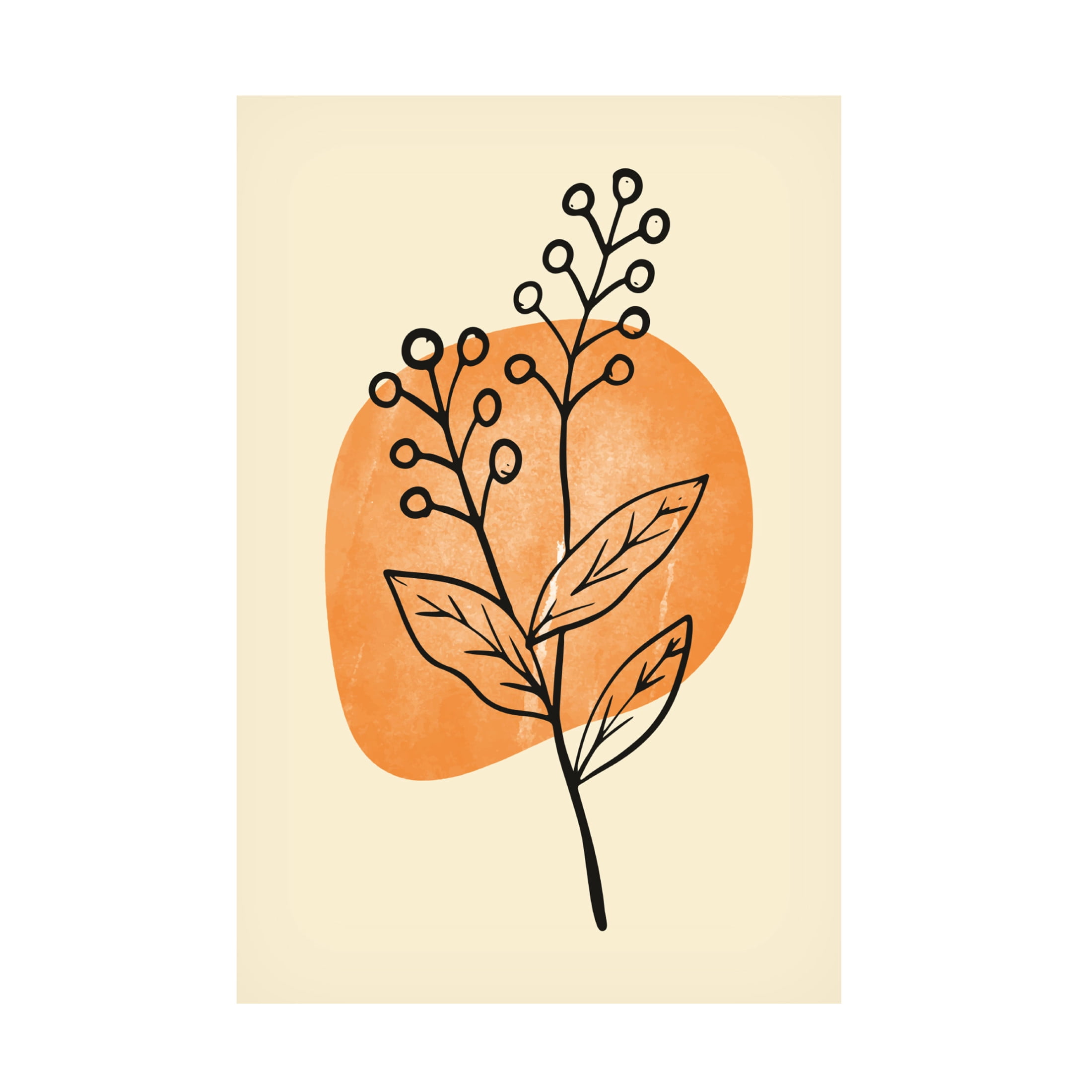 Trademark Fine Art jay stanley Minimal Flower Expression 3 Canvas Wall Art