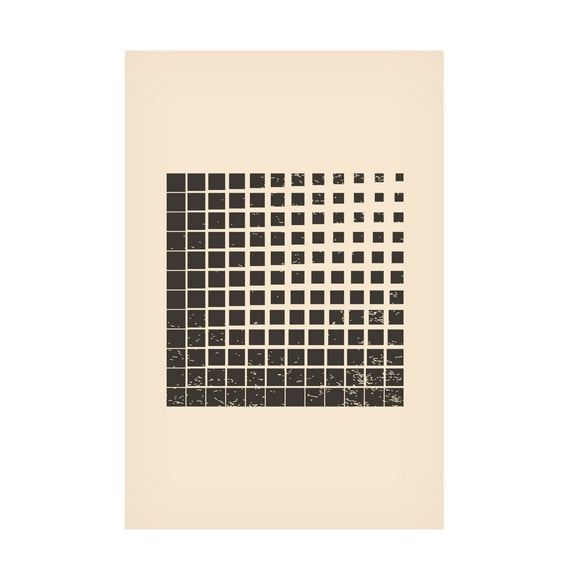 Trademark Fine Art jay stanley Minimal Halftone Shapes 4 Canvas Wall Art