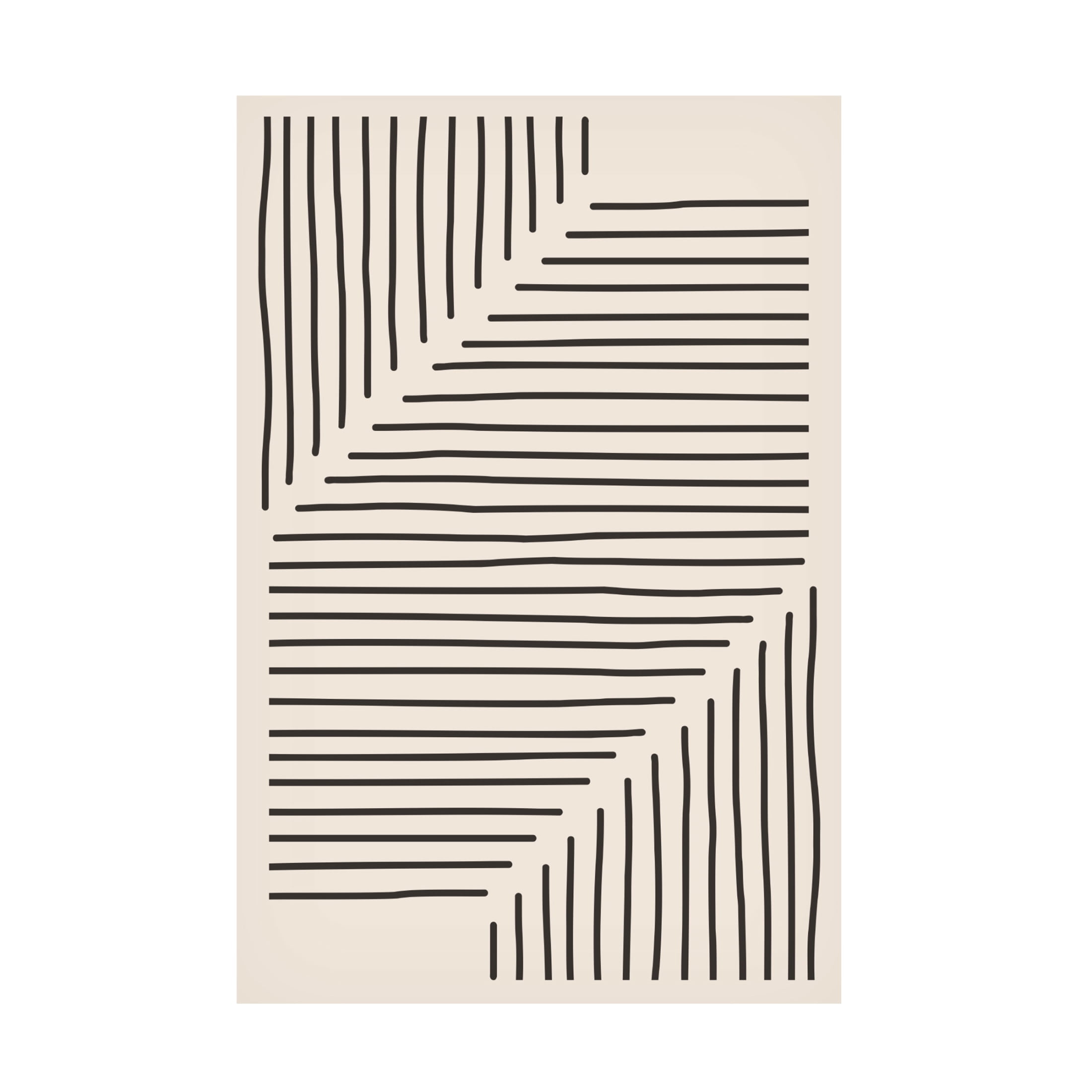 Trademark Fine Art jay stanley  Minimal Line Design 5 Canvas Wall Art