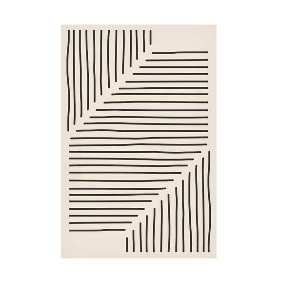 Trademark Fine Art jay stanley  Minimal Line Design 5 Canvas Wall Art