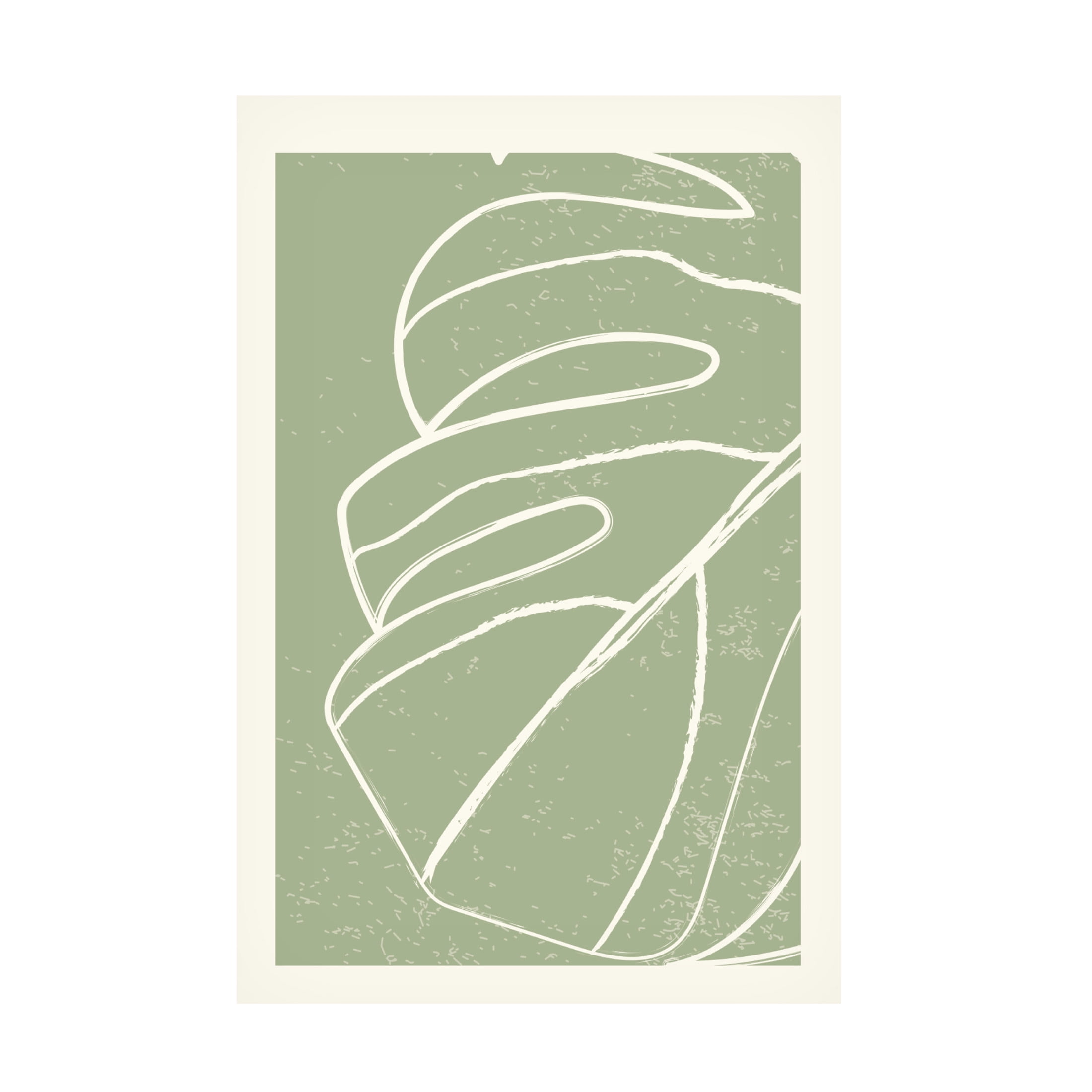 Trademark Fine Art jay stanley  Minimal Monstera Collection 2 Canvas Wall Art