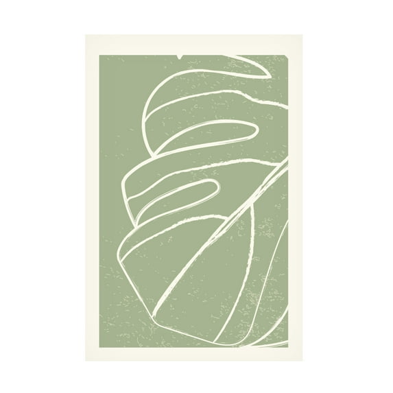 Trademark Fine Art jay stanley Minimal Monstera Collection 2 Canvas Wall Art