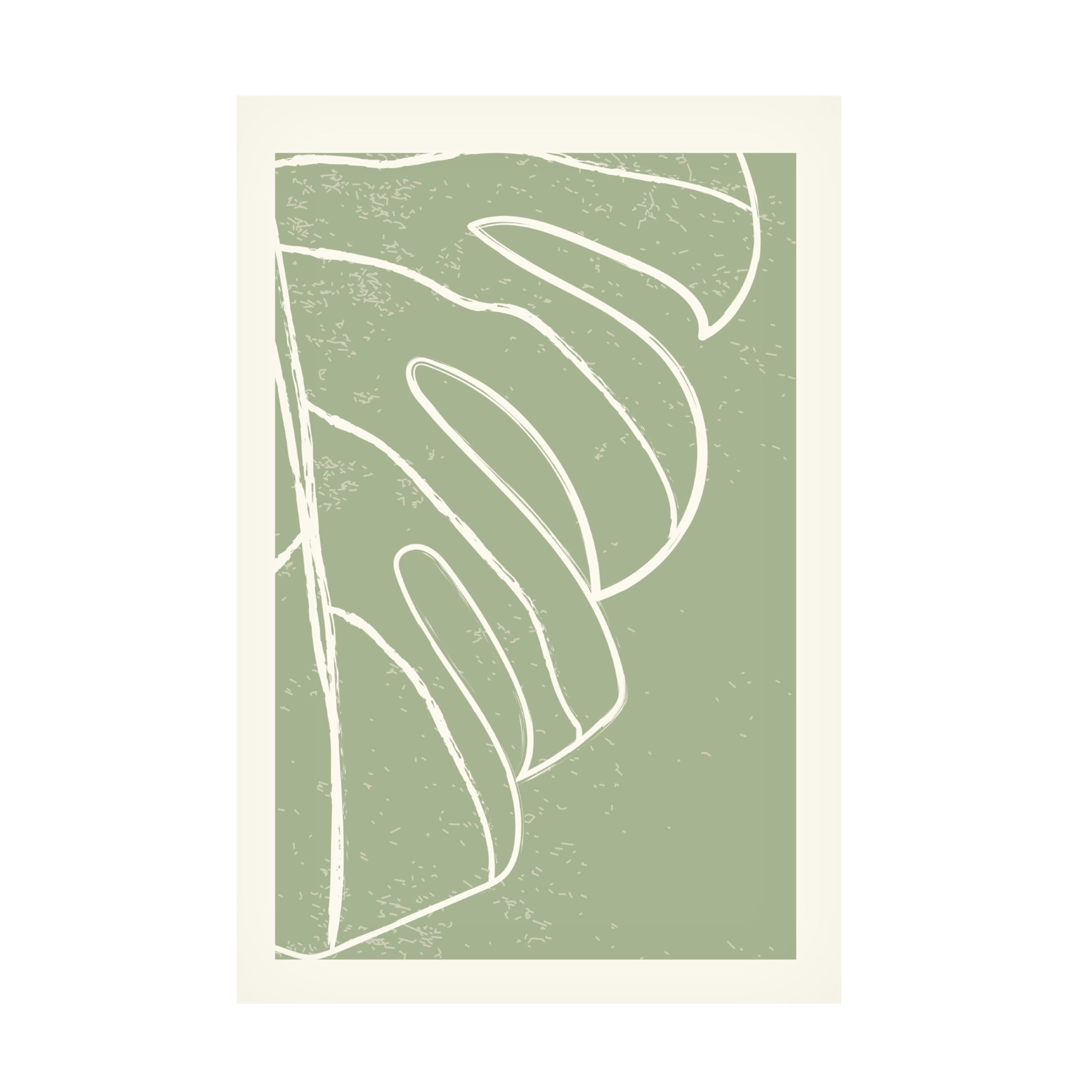 Trademark Fine Art jay stanley  Minimal Monstera Collection 3 Canvas Wall Art