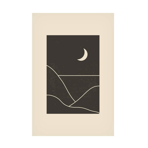 Trademark Fine Art jay stanley Minimal Mountains 5 Canvas Wall Art