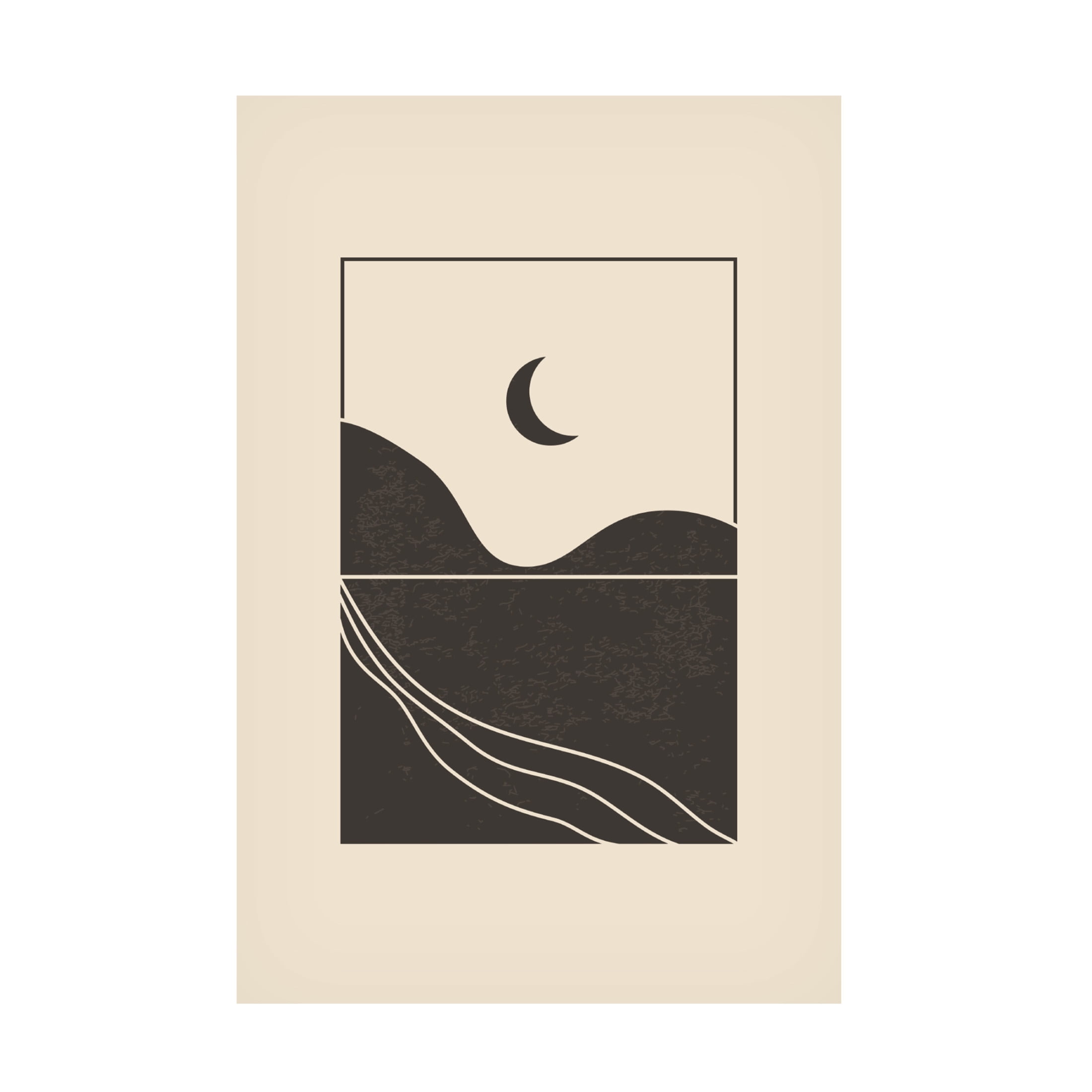 Trademark Fine Art jay stanley Minimal Mountains 6 Canvas Wall Art