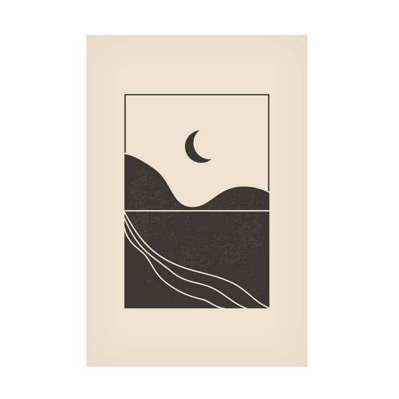 Trademark Fine Art jay stanley Minimal Mountains 6 Canvas Wall Art