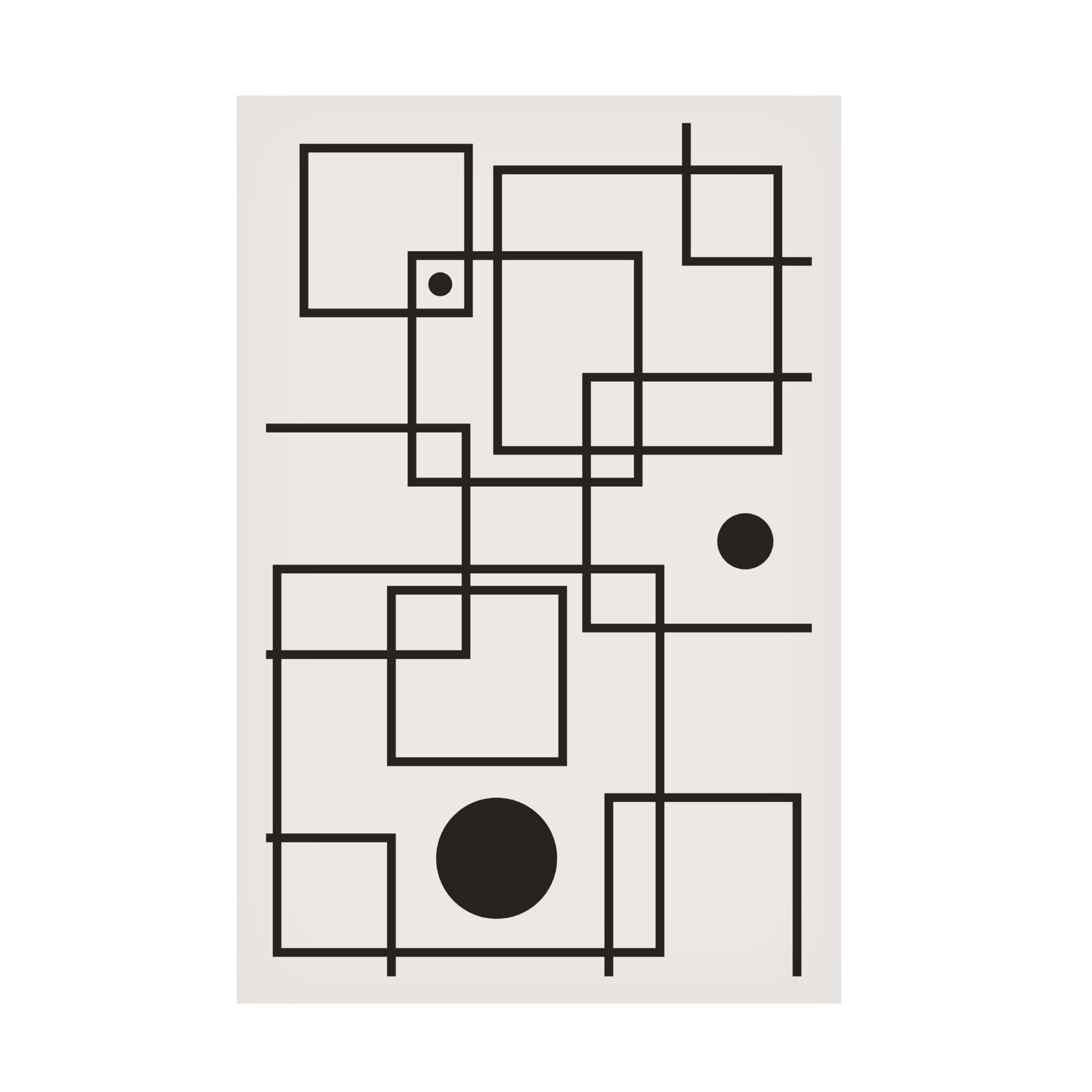 Trademark Fine Art jay stanley Minimal Shapes 4 Canvas Wall Art