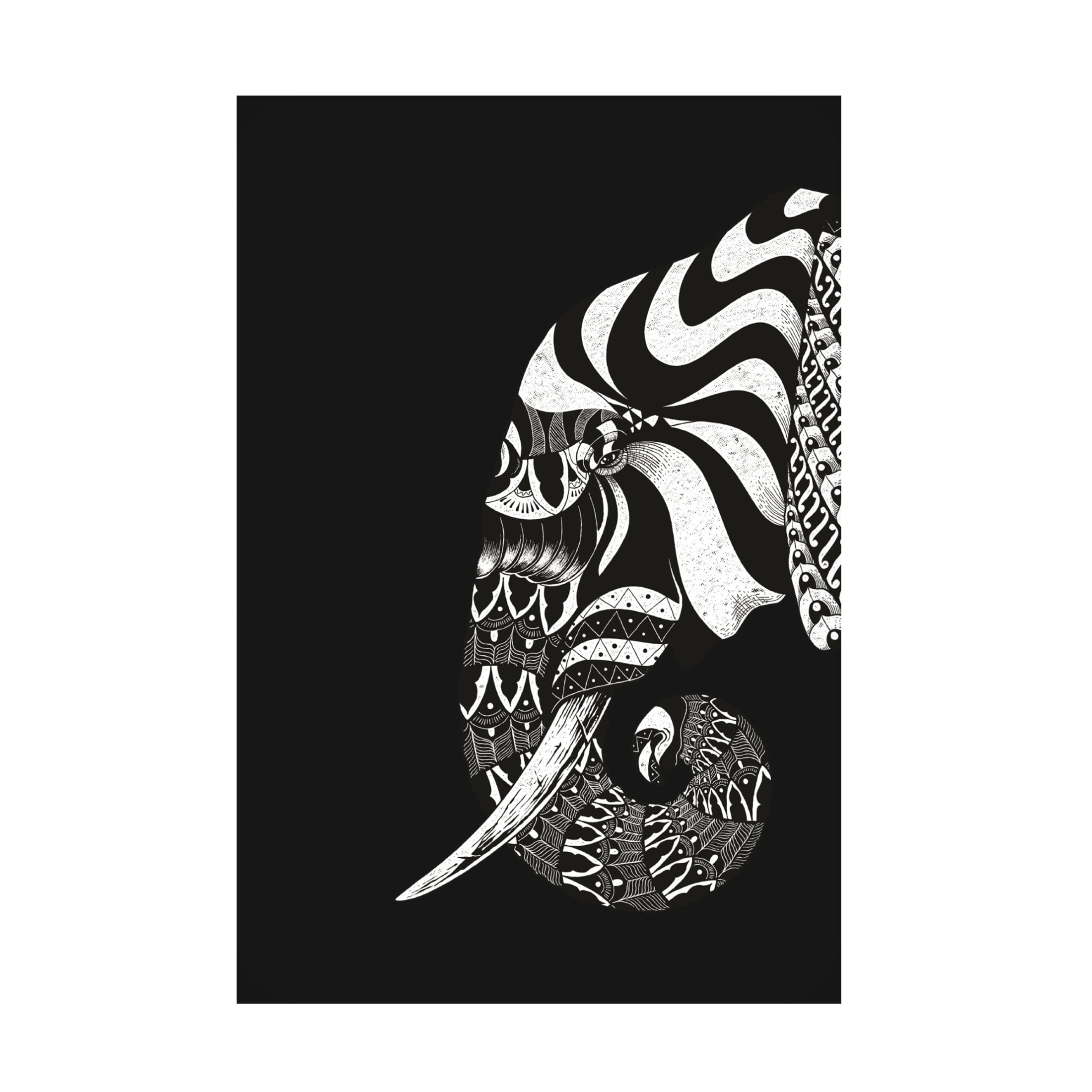 Trademark Fine Art jay stanley Ornate Elephant Canvas Wall Art
