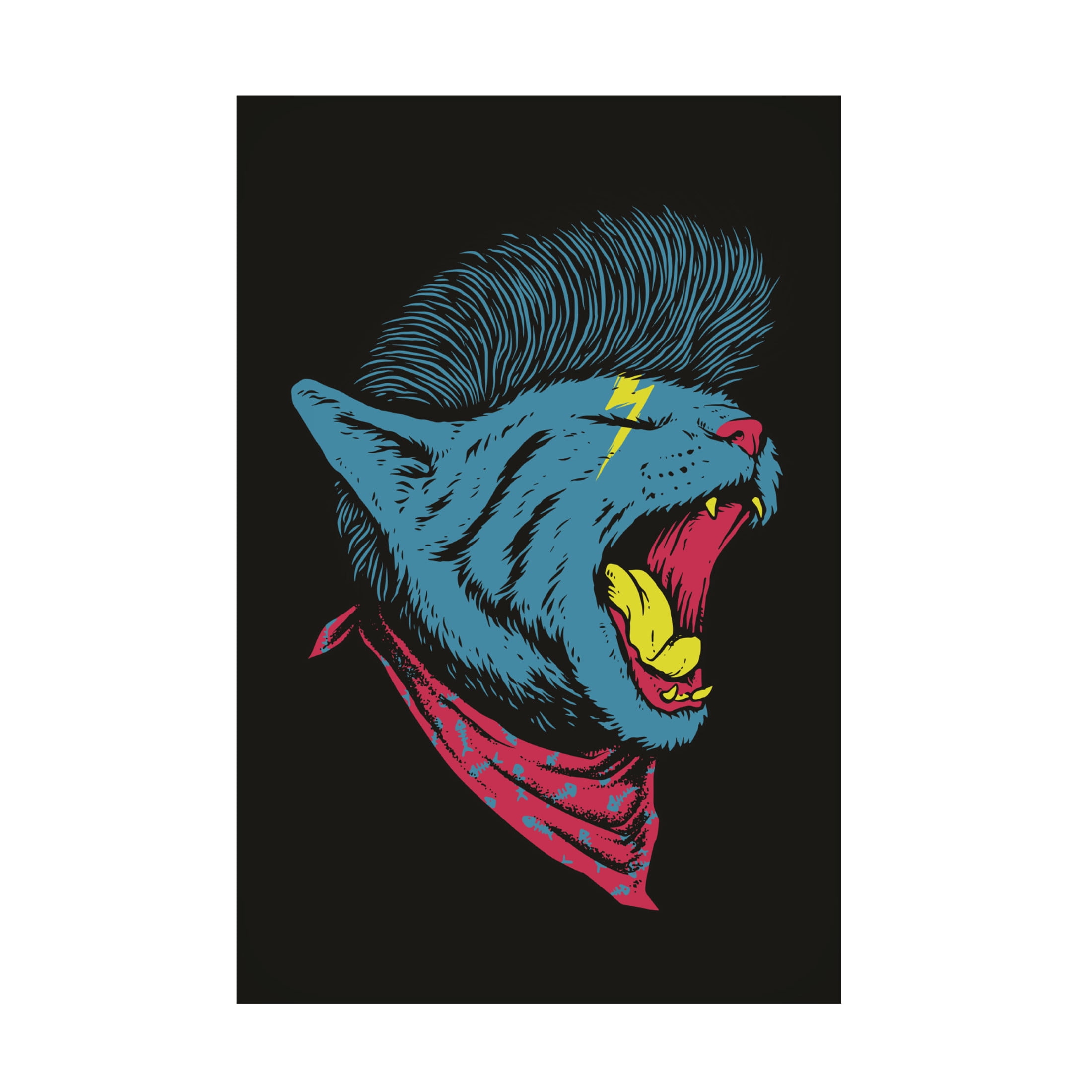 Trademark Fine Art jay stanley  The Killer Cat Canvas Wall Art