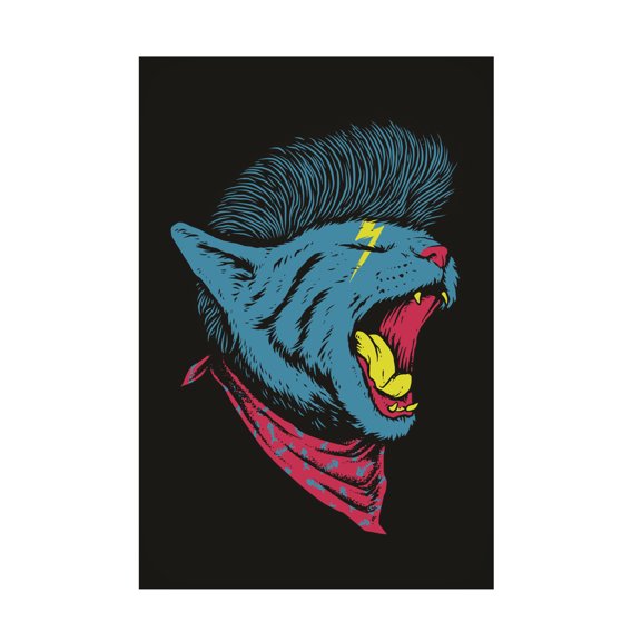 Trademark Fine Art jay stanley The Killer Cat Canvas Wall Art