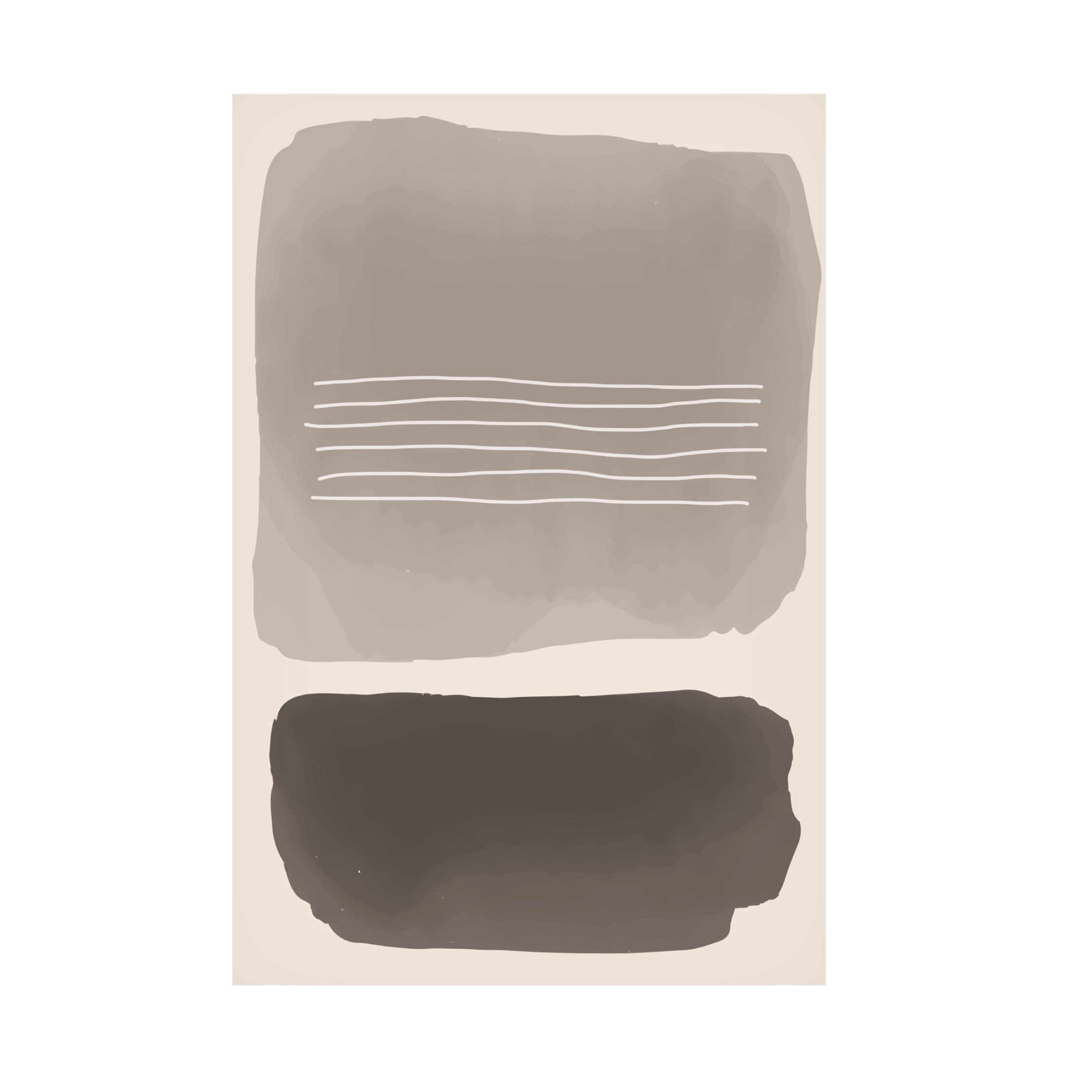 Trademark Fine Art jay stanley Watercolor Shapes Series 1 Canvas Wall Art