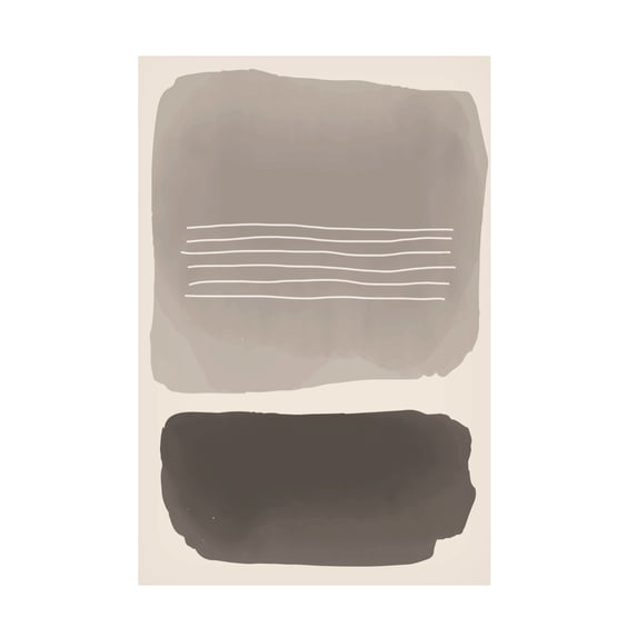 Trademark Fine Art jay stanley Watercolor Shapes Series 1 Canvas Wall Art