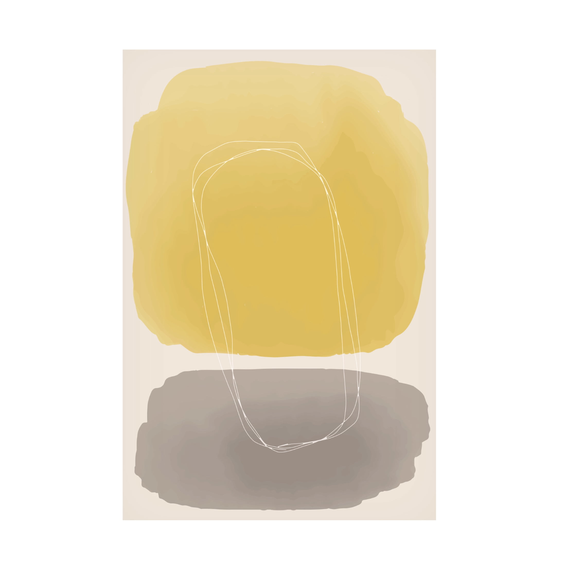 Trademark Fine Art jay stanley  Watercolor Shapes Series 4 Canvas Wall Art