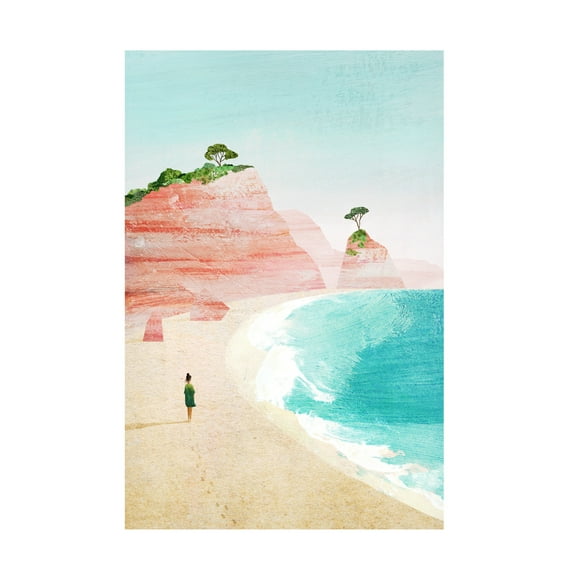 Trademark Fine Art longwayhome Beach Girl iv Canvas Wall Art