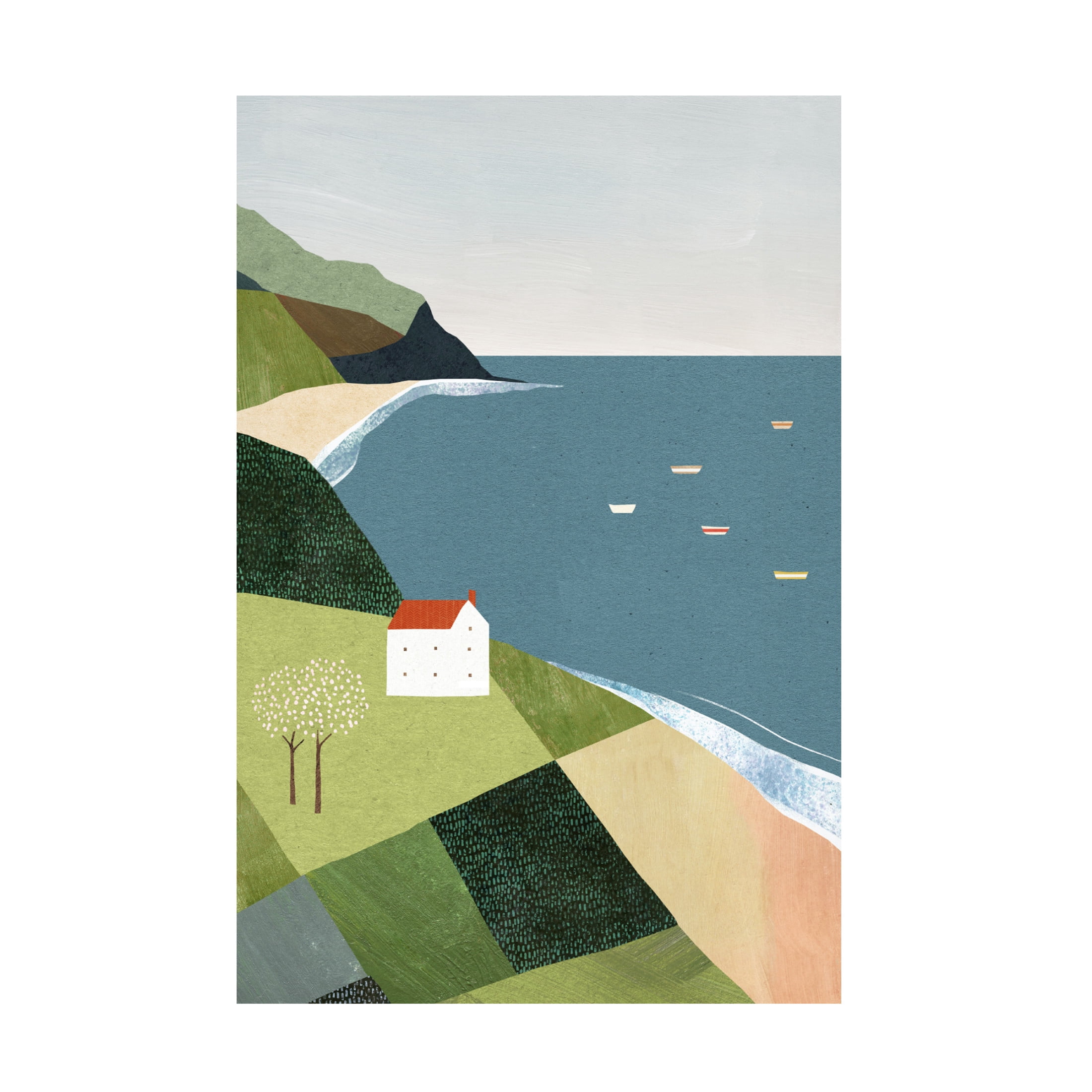 Trademark Fine Art longwayhome House on the Cliff Canvas Wall Art