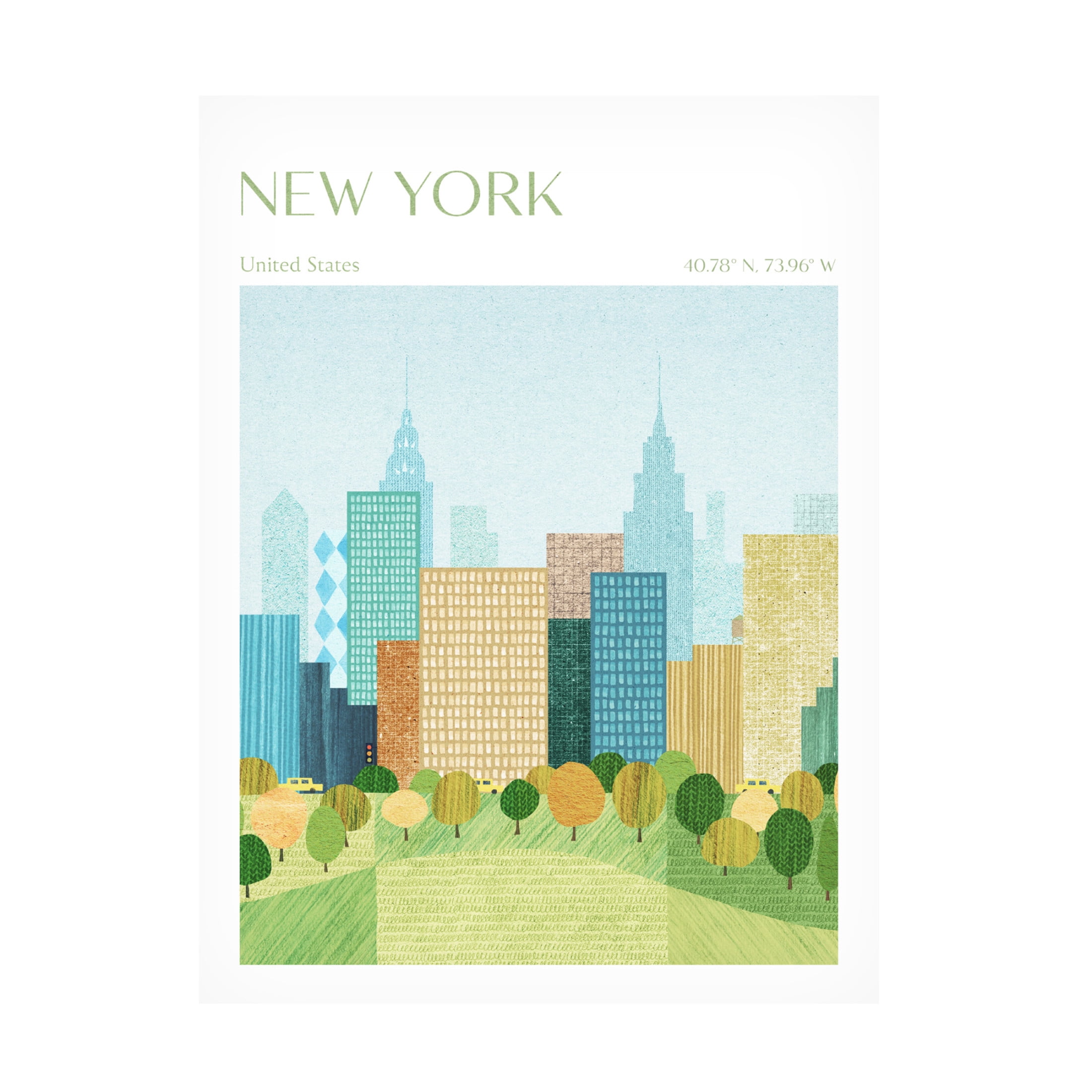 Trademark Fine Art longwayhome  New York, Central Park Canvas Wall Art