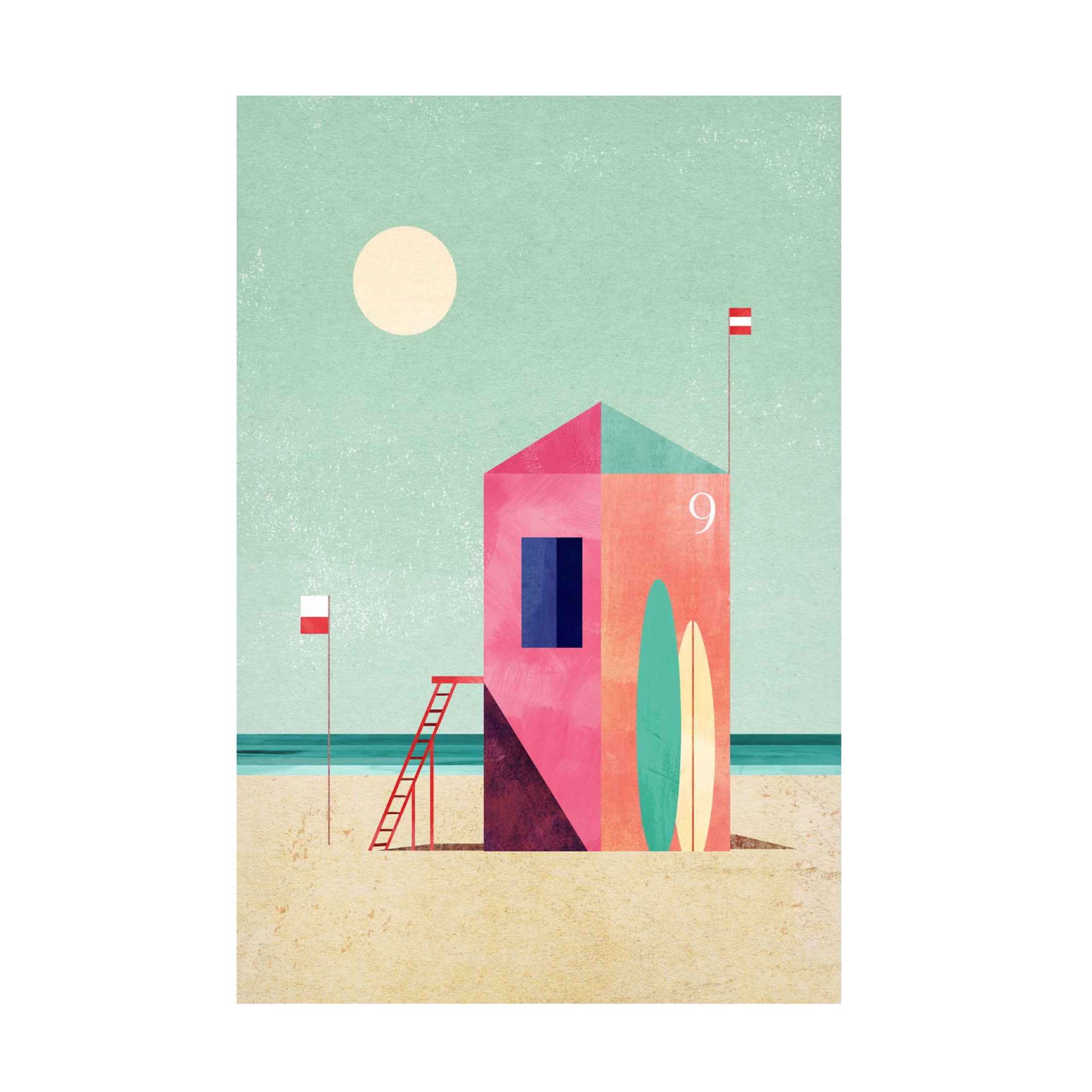 Trademark Fine Art longwayhome  Surf Hut Canvas Wall Art