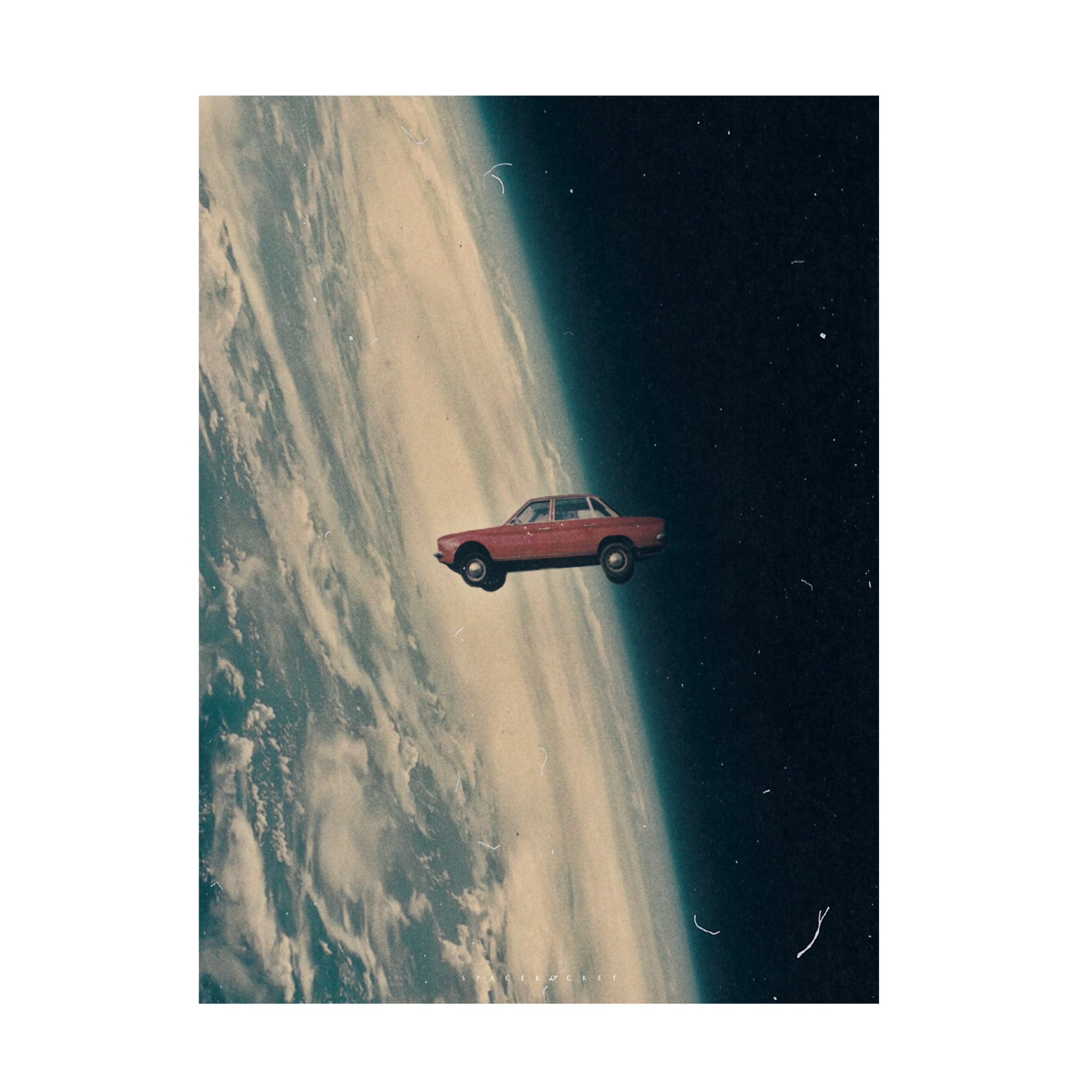 Trademark Fine Art spacerocket art  Driving Back to the Deep Canvas Wall Art