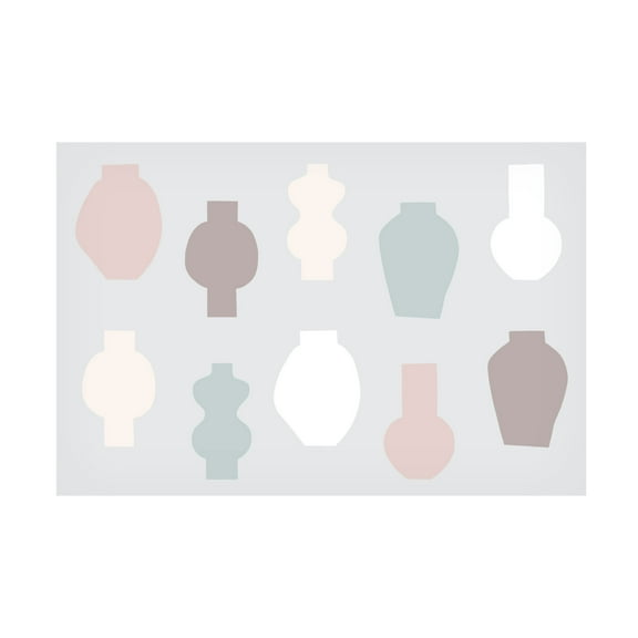 Trademark Fine Art uplusmestudio   Abstract Vases Pastel Canvas Wall Art