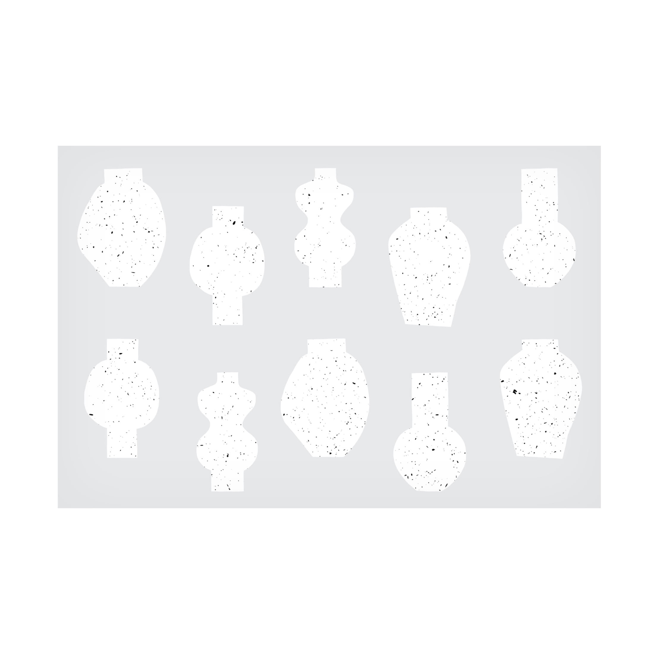 Trademark Fine Art uplusmestudio   Abstract Vases White Canvas Wall Art
