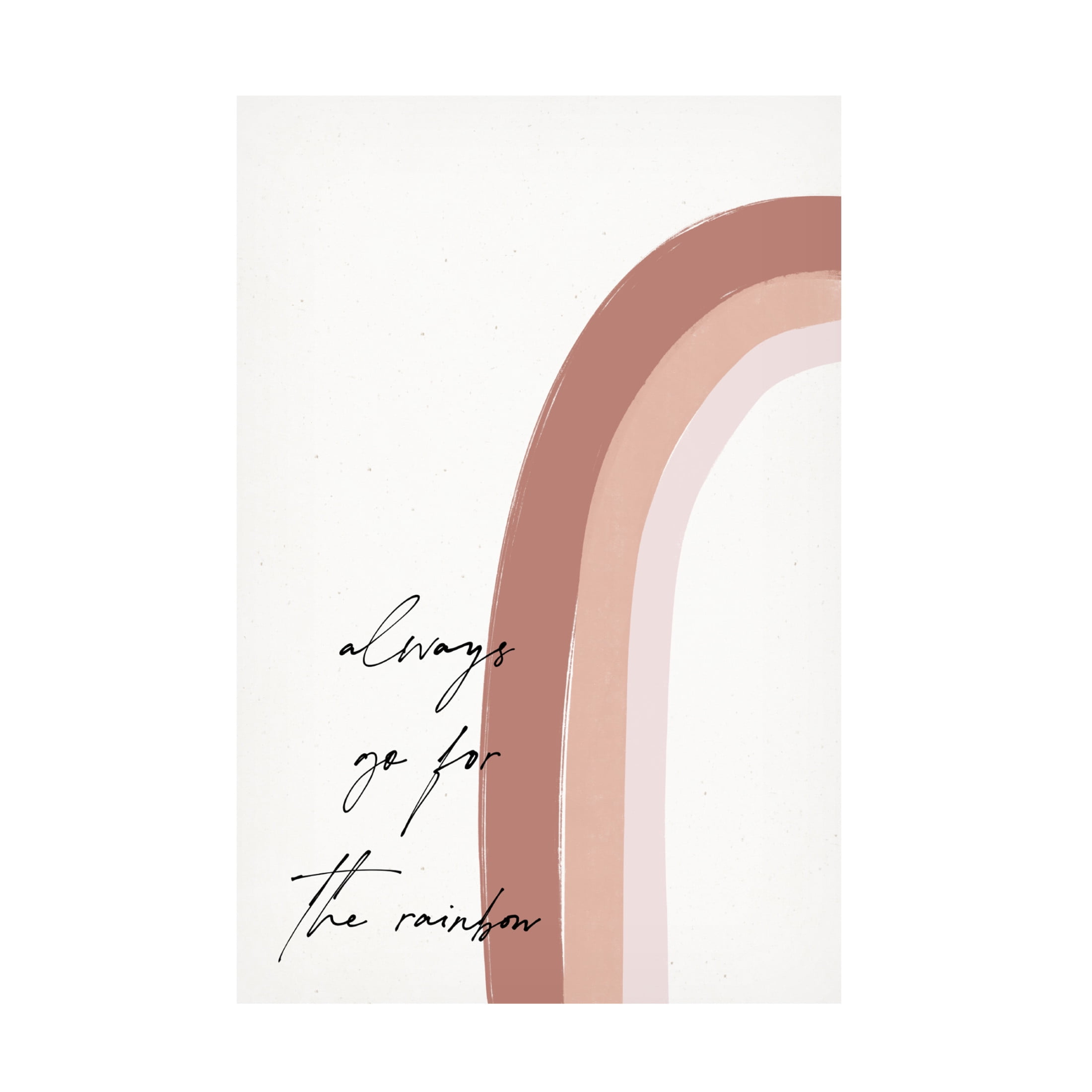 Trademark Fine Art uplusmestudio Always Go For The Rainbow Canvas Wall Art