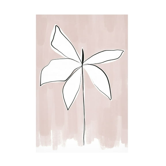 Trademark Fine Art uplusmestudio Bordered Flower Canvas Wall Art