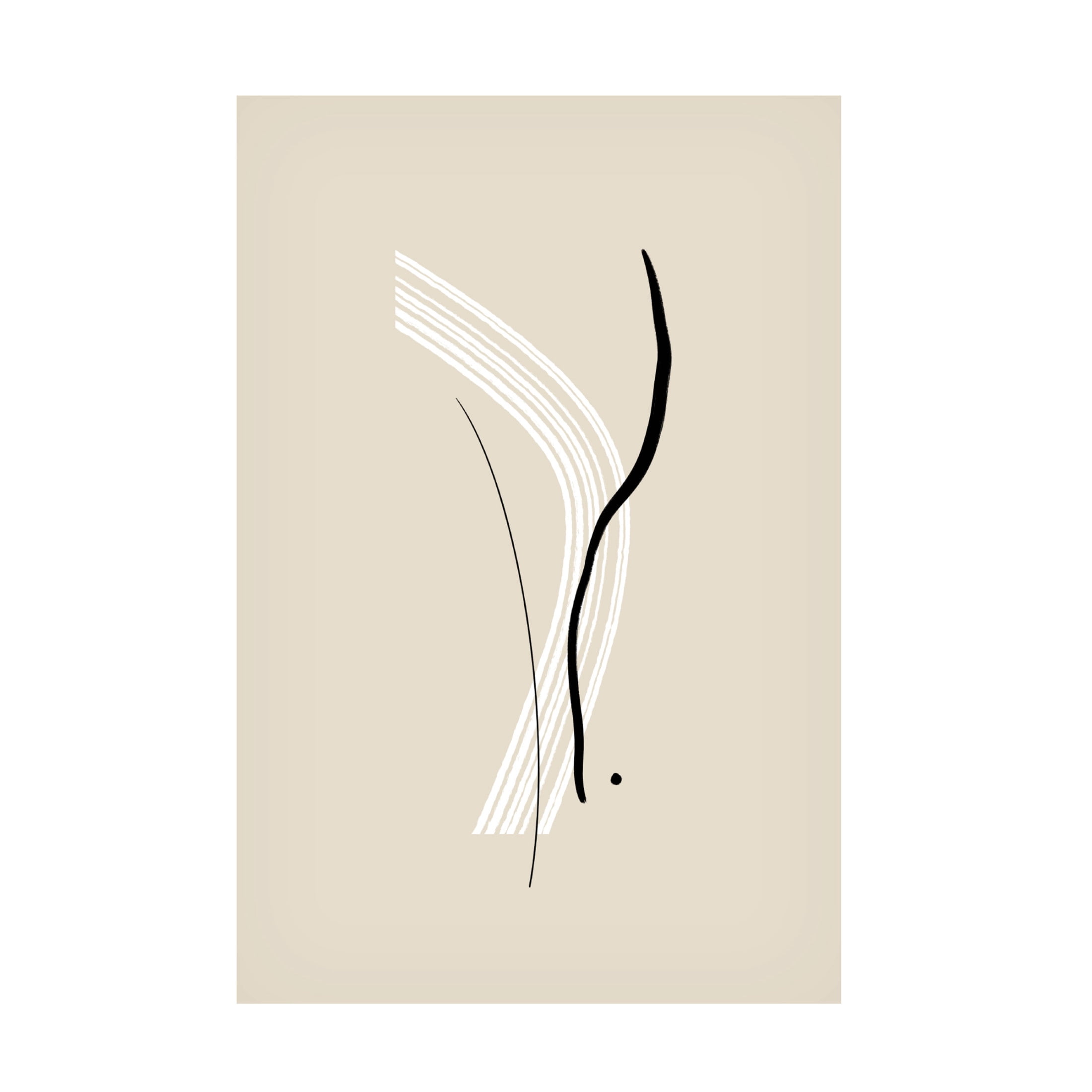 Trademark Fine Art uplusmestudio Composition Of Lines The Second Canvas Wall Art