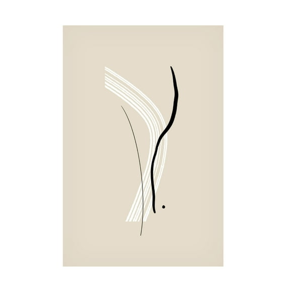 Trademark Fine Art uplusmestudio Composition Of Lines The Second Canvas Wall Art