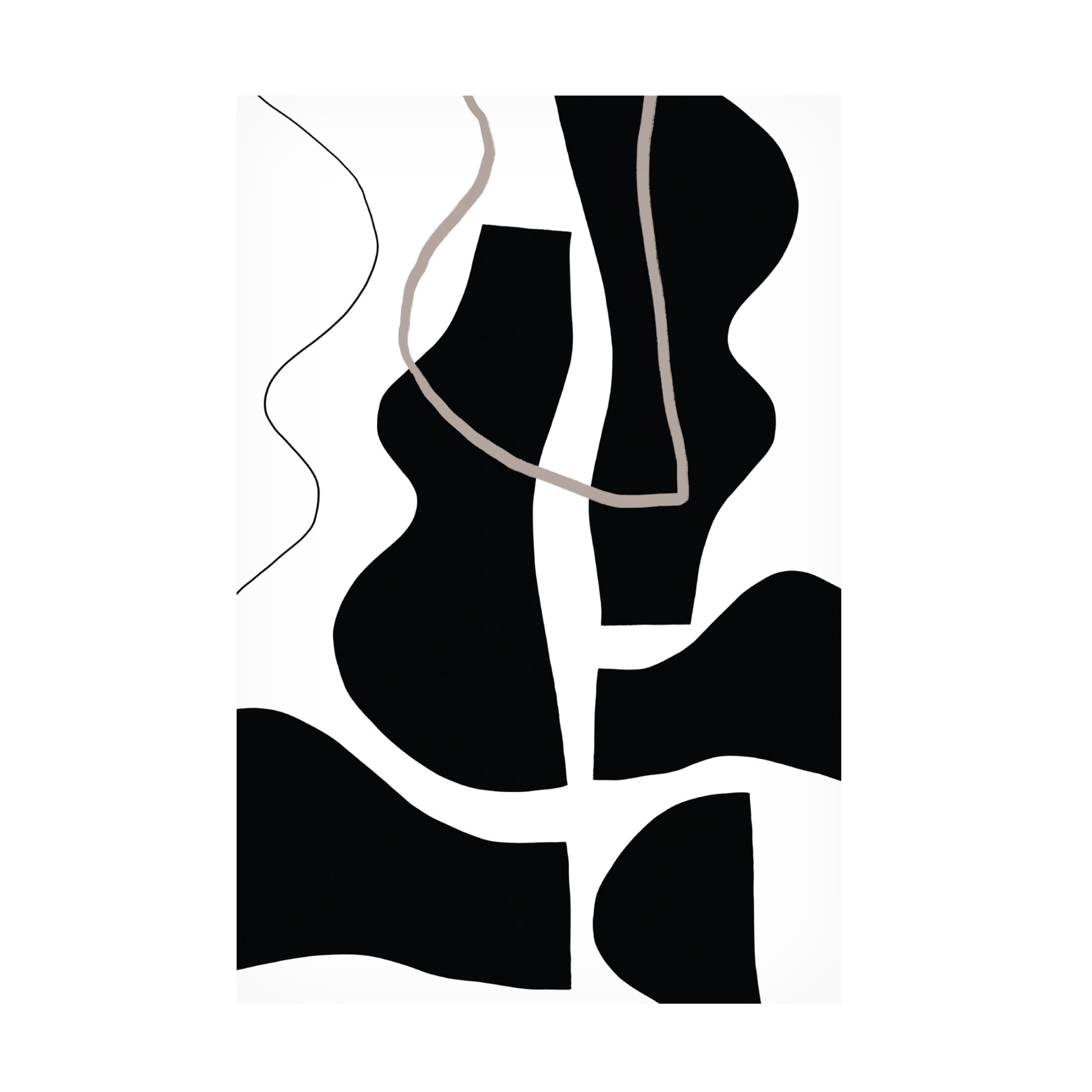 Trademark Fine Art uplusmestudio Contour Canvas Wall Art
