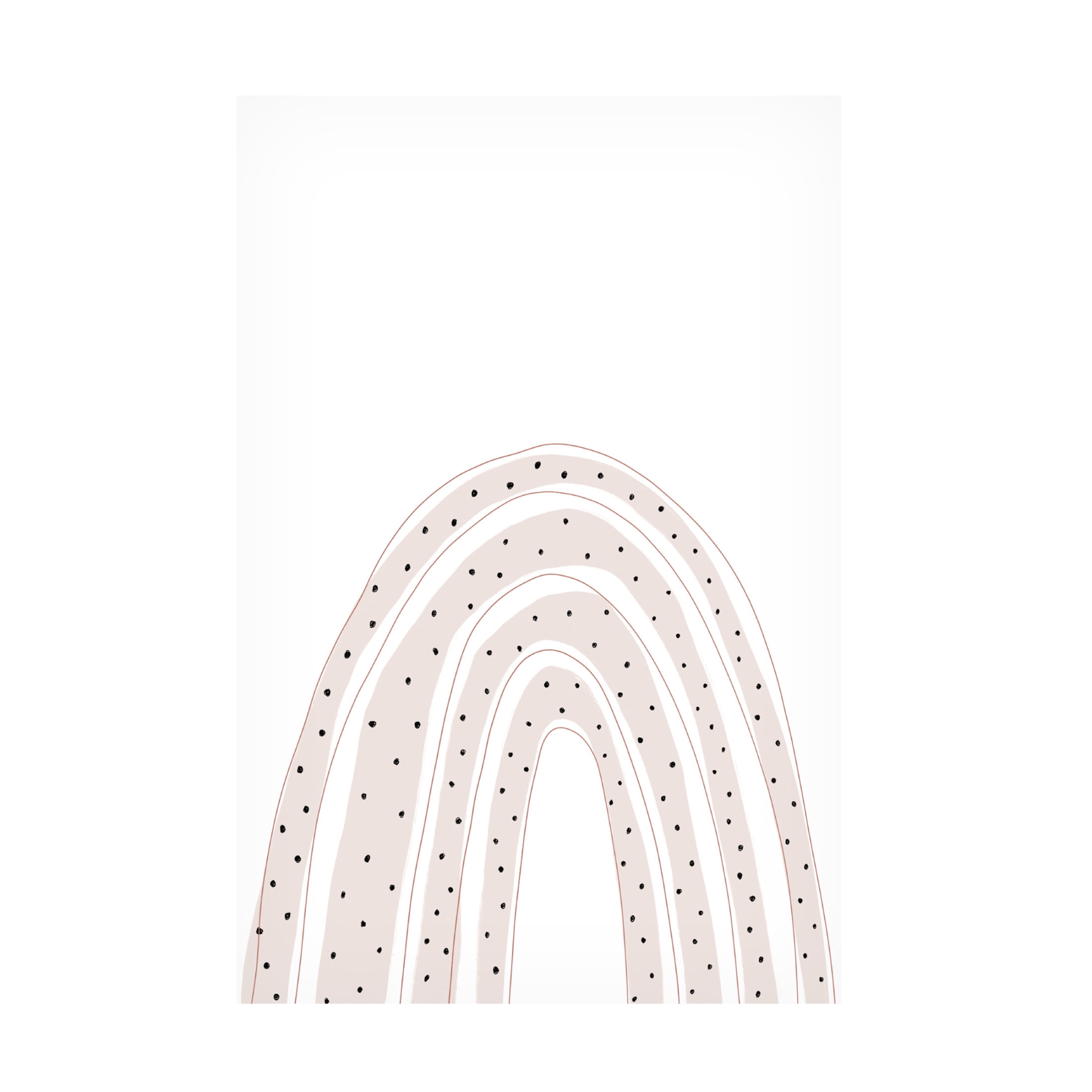Trademark Fine Art uplusmestudio Dotted Rainbow Canvas Wall Art