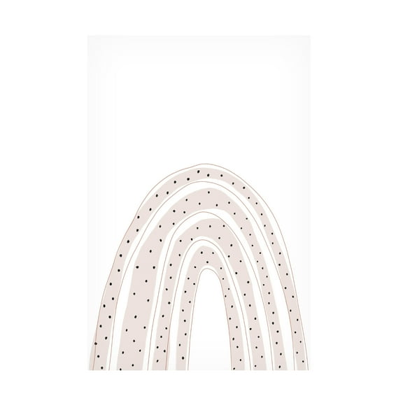 Trademark Fine Art uplusmestudio Dotted Rainbow Canvas Wall Art