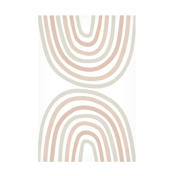 Trademark Fine Art uplusmestudio Double Rainbow Canvas Wall Art